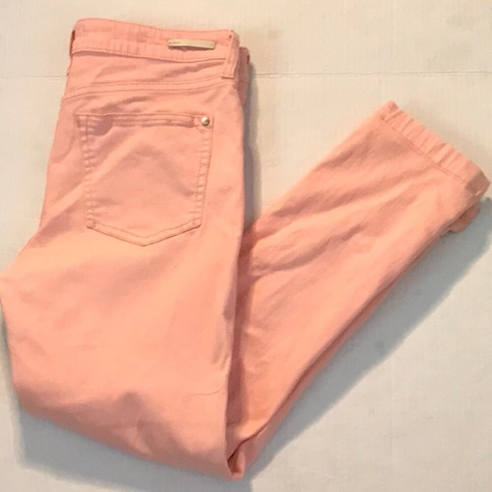 Pilcro & the Letterpress Stet Jean Peach Cropped Ankle 27 Dopamine Boho Classic